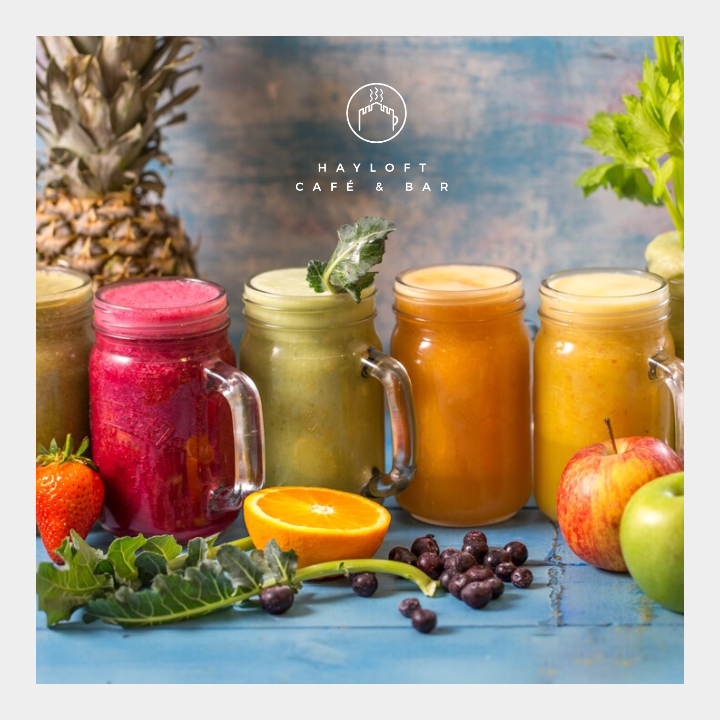 HayloftCafe's tweet photo. It's #healthyeatingweek so come and try our new menu. You'll find a variety of delicious salads, tasty sweet potatos and immune boosting smoothies. Lots of vegan, vegetarian and gluten free options too. 
Open Thursday to Sunday, 10am to 4pm throughout June. 
#healthyliving #cafe https://t.co/64hAoC4ZUI