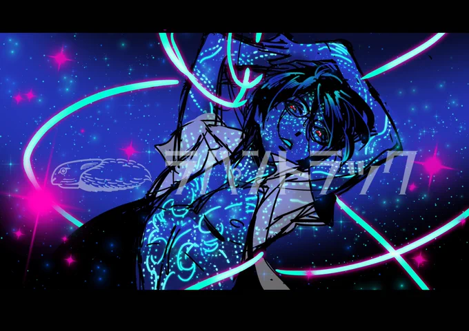 【イメージボード漏洩中!】石川佳代子さんによるイメージボード公開!第十皿目前の今夜は、満を持して玲央と真武の初期カワウソイヤァをお届け!!2016年の秋頃に描かれたもので、元々は幻のPVのために作ったカットでした。
#さらざんまい #ラパントラック #イメージボード 