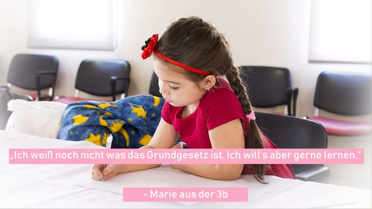 Wir haben Kinder in Grundschulen zum Thema #Grundgesetz befragt. Das ist eine der tollen Antworten!
- Der Name und das Bild sind aus Datenschutzgründen nicht real. 
#ggeinschulen #grundgesetz #kinderrechte #Kinder #grundschule #wirfeiernmitrecht #kinderrechteinsgrundgesetz