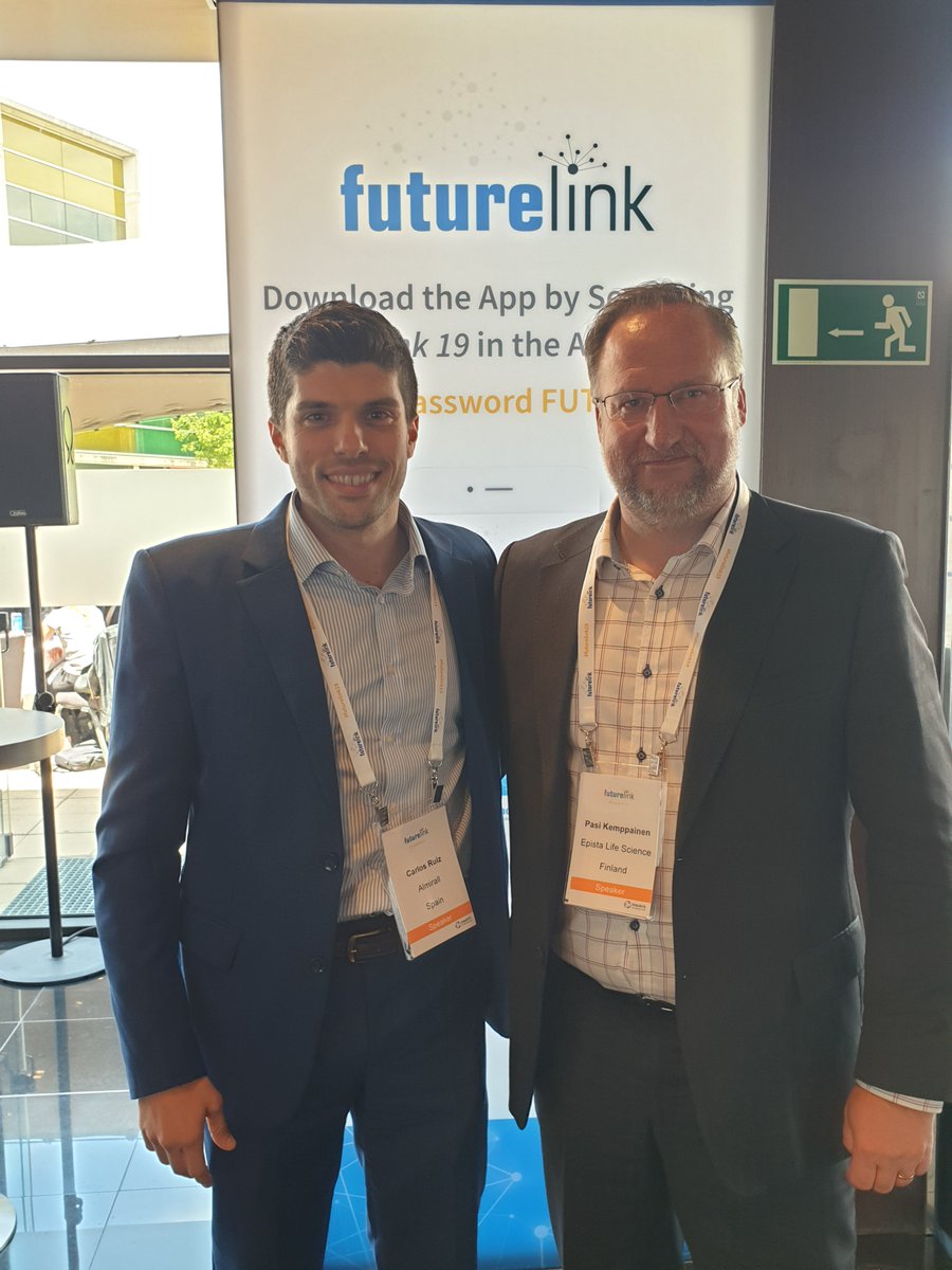 medicine_maker's tweet photo. We had a great conversation over lunch with Pasi Kemppainen @SantenGlobal and Carlos Ruiz @AlmirallUS who shared their perspectives on track and trace, serialization and blockchain. #futurelink19 https://t.co/L8mndmgJew