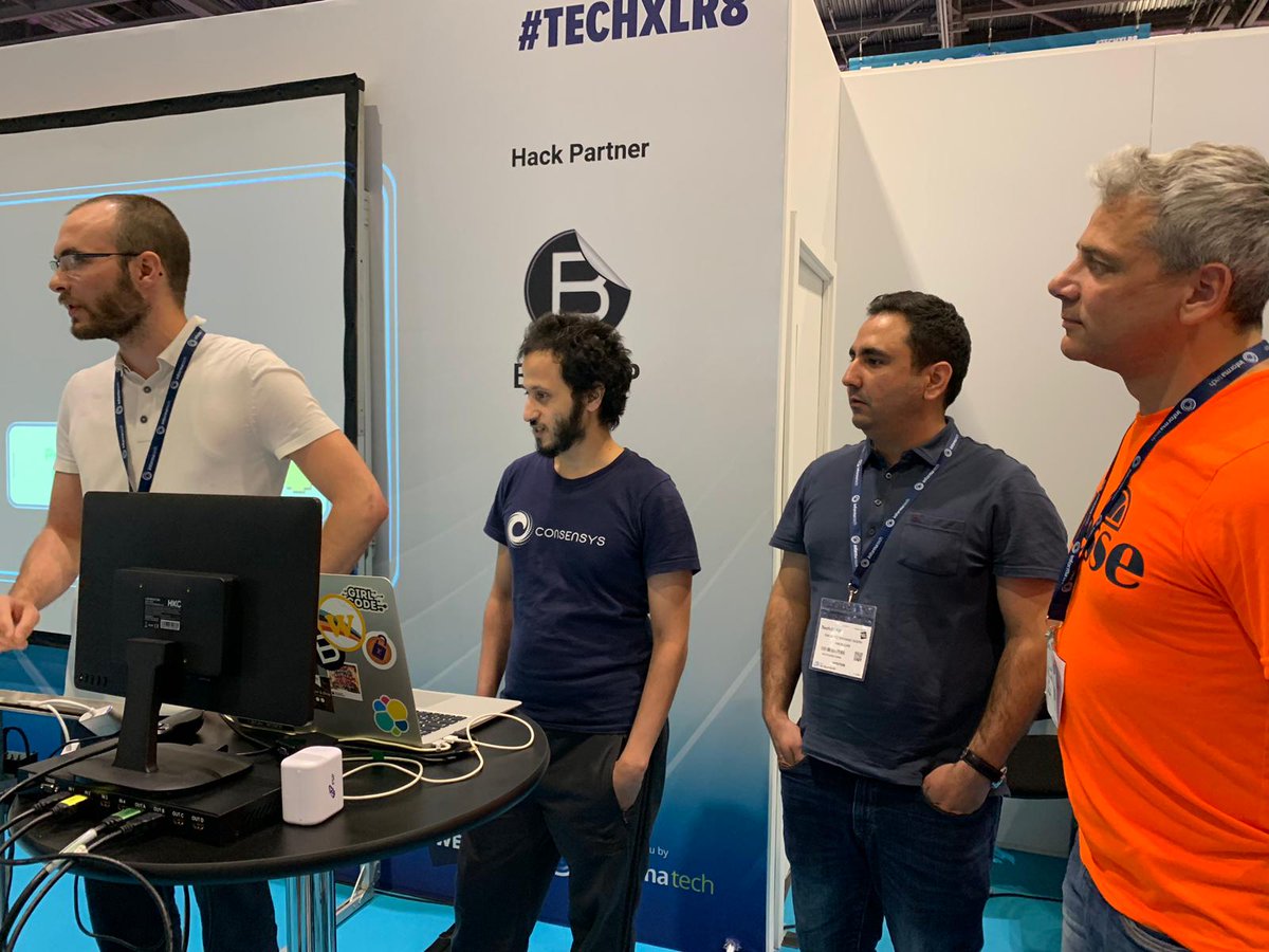 BeMyAppEMEA's tweet photo. NP-Herd are now pitching their solution which allows companies to train data on user models without breaching user privacy #HackXLR8 @TechXLR8 @LDNTechWeek https://t.co/XCieea1hgQ