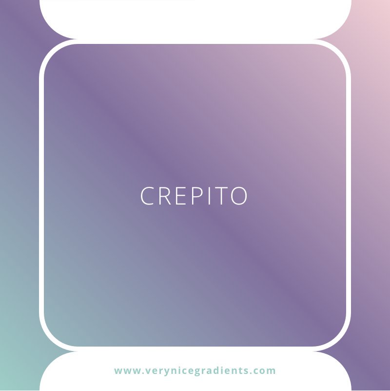 VGradients's tweet image. Graphic Design Gradient: 'CREPITO'
verynicegradients.com 🏄

#gradient #color #purple #inspiration #graphicdesign #design #designer #style #swatch #illustration #UI #UX #UIDesign