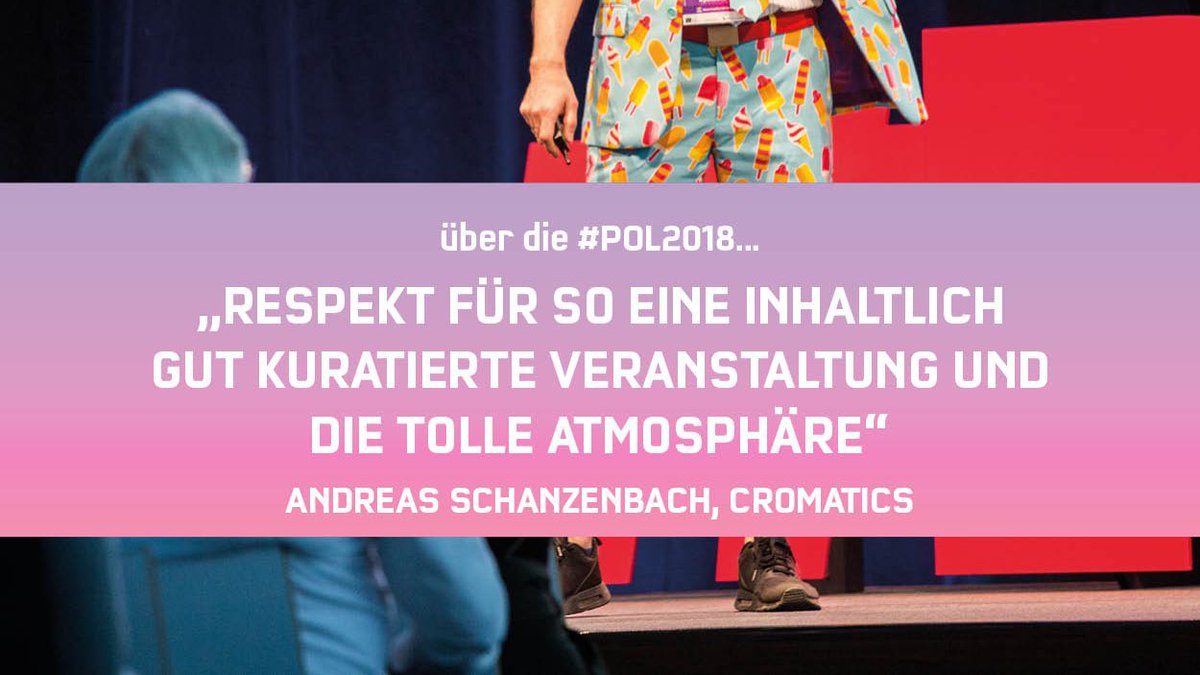 digital_aprtmnt's tweet photo. … Andreas Schanzenbach (Cromatics) über die POL 2018. 💯🎉💥
Jetzt eines der letzten 99 Tickets sichern – hier gibt's nochmal 20% Rabatt:
https://t.co/UzV1HeaFbJ
#pol2019 #pioneersoflifestyle #speaker #letstalkaboutthefuture #lifestyle #conference #ad #pioneers #cromatics https://t.co/9t6TCbEhYV
