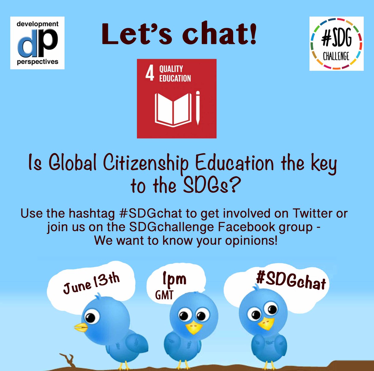 The results are in: 66% of people believe that Global Citizenship Education (GCED) is the key to achieving the #SDGs. 

Would you agree? What do you think is the key to achieving the SDGs? 

#SDGchat