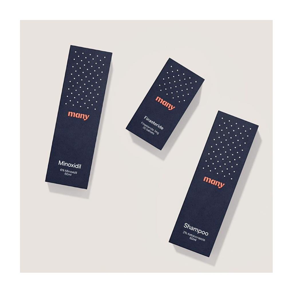 A stunning process combination of <a href="/colorplanpapers/">GF Smith Colorplan</a> Imperial Blue with <a href="/Foilco/">Foilco</a> grey gloss foiled and embossed dots pattern and text &amp; finally a spot gloss applied silk screen for the bright 'many' logo. All die-cut, creased and made up in house. Produced for <a href="/TheManyhood/">Many</a> •