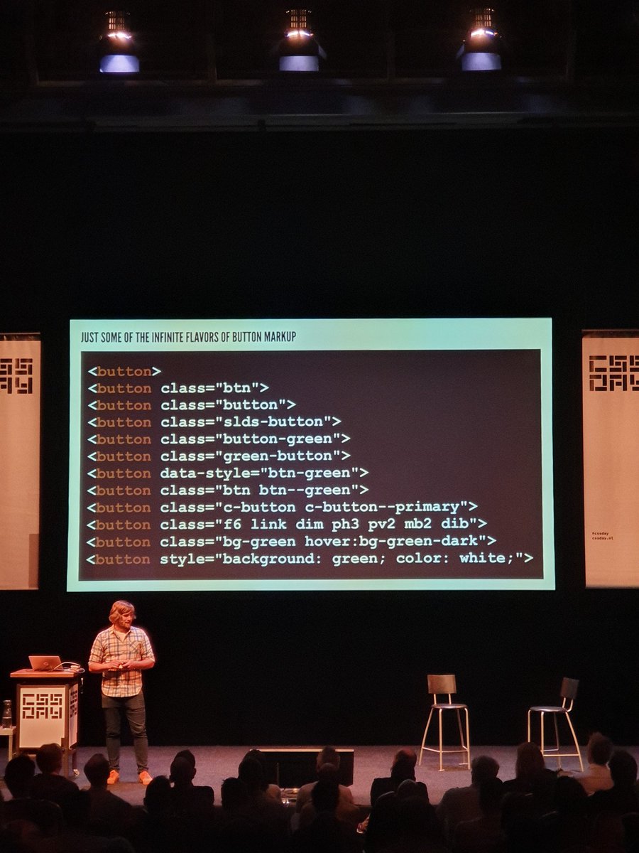 This is what happens when you don't use a design system in your project, spaghetti code 😬 #cssday