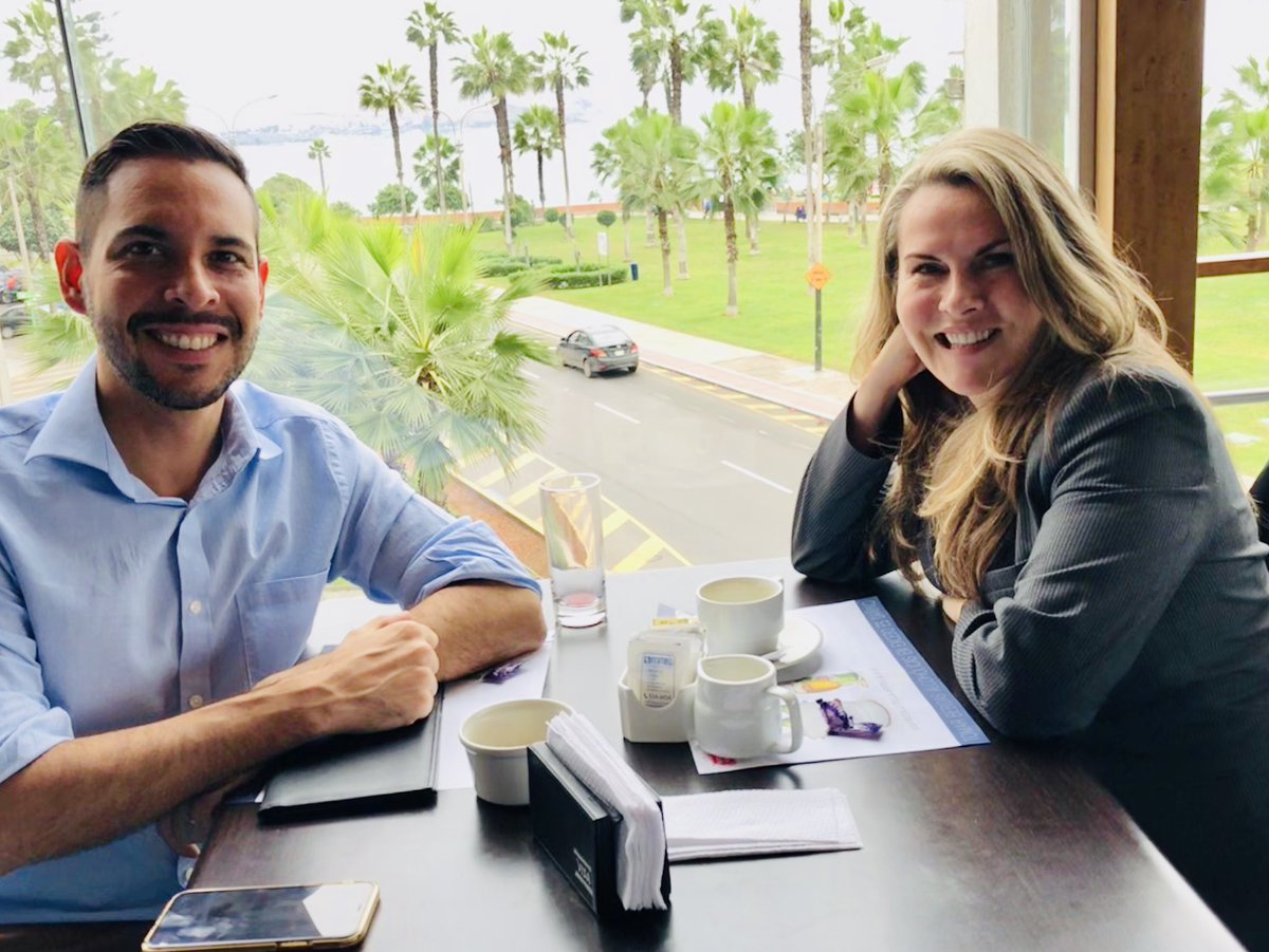 HopePhenomenon's tweet photo. Catching up with the Canadian trade commissioner @diego_uf in #Peru (#ceviche already eaten)! @CanadaenPeru @FastStartDC @durhamcollege #studyincanada #dceducationabroad #Lima #dcinternational #Lima2019 https://t.co/NxbQMSL6MD