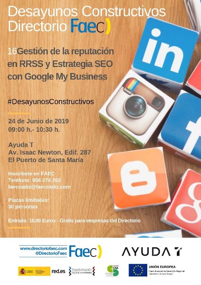 CastellanoConst's tweet photo. Vuelven los Desayunos Constructivos de @DirectorioFaec, “Gestión de la reputación en RRSS y Estrategia SEO con Google My Busines”, con @AyudaTPymes https://t.co/q5klbtA1In #DesayunosConstructivos https://t.co/emGQ5iKfo2