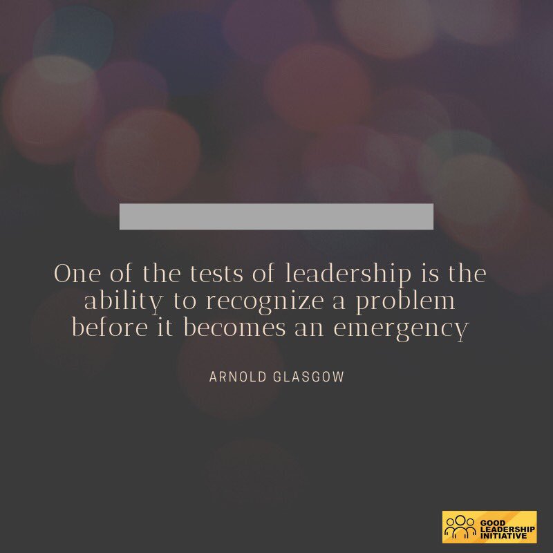 A good leader possesses the ability to proactively calculate the possible outcomes of various situations before they unfold. Not every problem needs to deteriorate to a crisis.
#GLIleadershipseries #GoodLeadershipInitiative #Service #Leadership #Nigeria #WeAreGLI