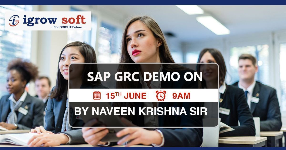 igrowsofthyd's tweet image. 🔅 Igrow Soft Conducting free demo sessions for SAP GRC on 15th June @ 09:00 am by Naveen Krishna Sir. 
Call now to Registered free Demo 
☎ +91 8885503231 / 8790793859.
📧 info@igrowsoft.com

#sapfreedemo #SAPGRCdemo #SAP