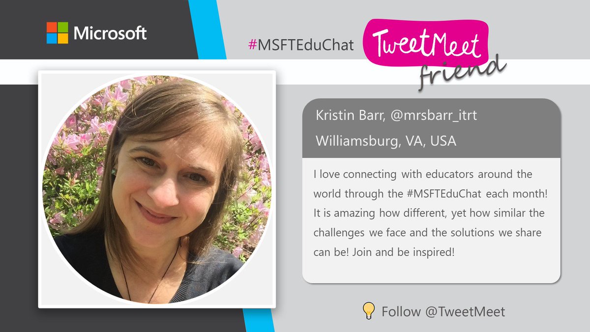 School is wrapping up but that doesn't mean you can't learn a thing or two for use next year! Join the #MSFTEduChat on Tues June 18th to discuss <a href="/MicrosoftTeams/">Microsoft Teams</a>! <a href="/WJCCInnovates/">WJCC Innovates</a> <a href="/Pratt_ITRT/">Erin Pratt</a> @ITRTMorris <a href="/cosbypwjcc/">Paul Cosby</a> @jcooleyitrt <a href="/an_hurst/">Ashley Hurst</a> <a href="/TechnologyJAM/">Jo Ann Molnar</a> <a href="/KuklisKelly/">Kelly Kuklis</a> <a href="/Jo_Feingold/">Jo Feingold 🤓</a>