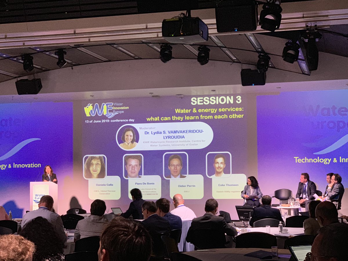 ElisaArnone's tweet photo. Issues that drive #water #innovation in @EnelGroupIT: Daniela Galla of #Water #Management #Program  @Amigo_climate @H20EU #WaterIE19 https://t.co/XhNJhYAXJI