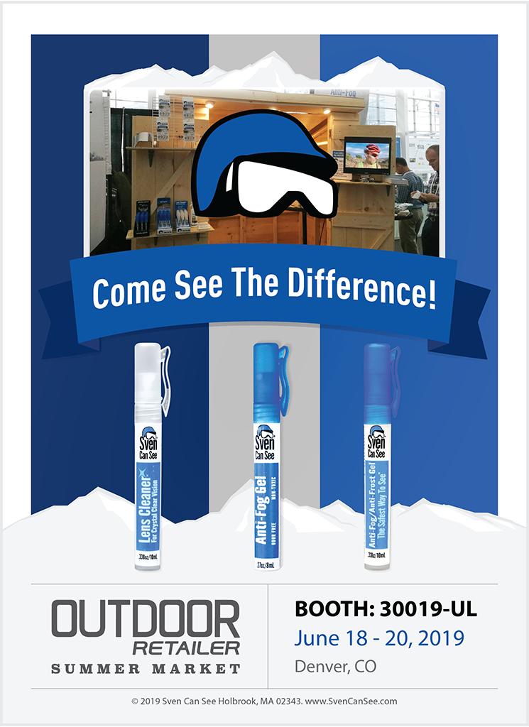Come see us at the <a href="/OutdoorRetailer/">Outdoor Retailer</a> Summer Market next week in Denver, Colorado!
#svencansee #vision #safety #equipment #OutdoorRetailer #TheViewFromUpHere #weareOUTDOOR #fog