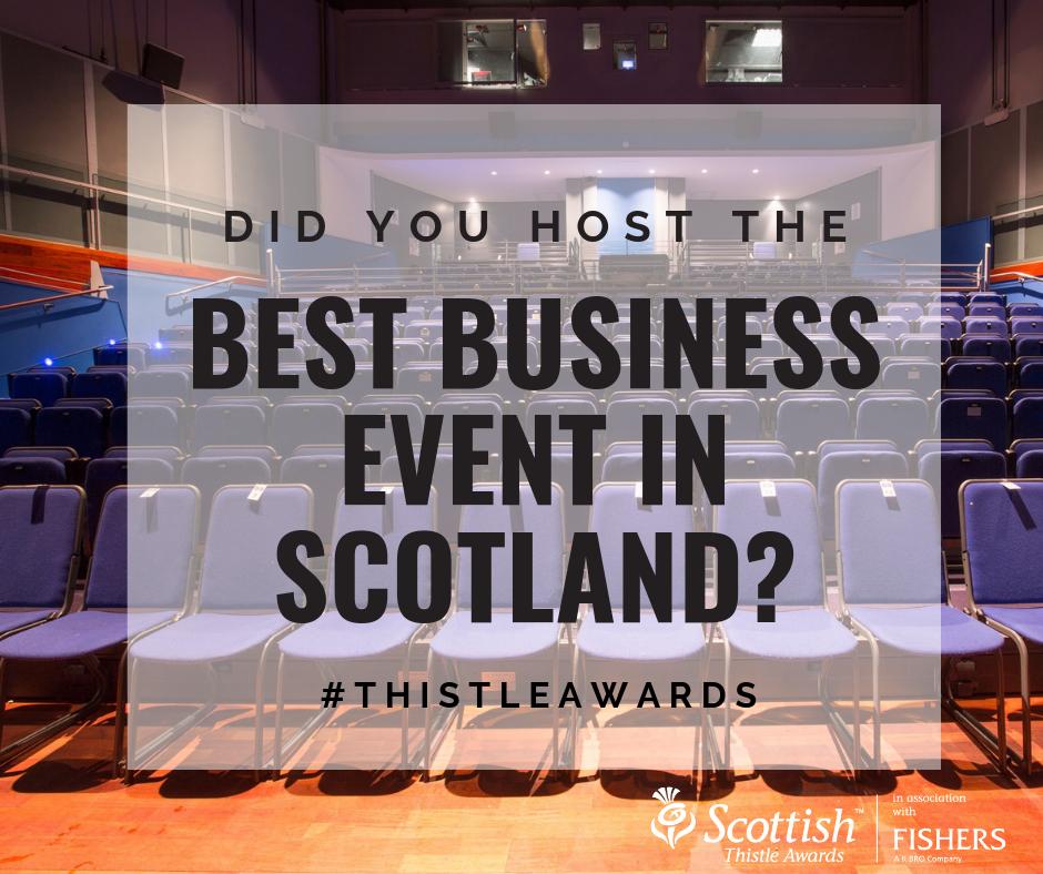 VisitScotBE's tweet photo. The Scottish #ThistleAwards national Best Business Event category entries and nominations are open🏆. If you have successfully won, planned or executed an outstanding Business Event, Enter Now 👉https://t.co/ZqPGdHU7BT. Entries close on 16 Sept 2019.  #IdeasBecomeLegend https://t.co/e9Oda9DxfS