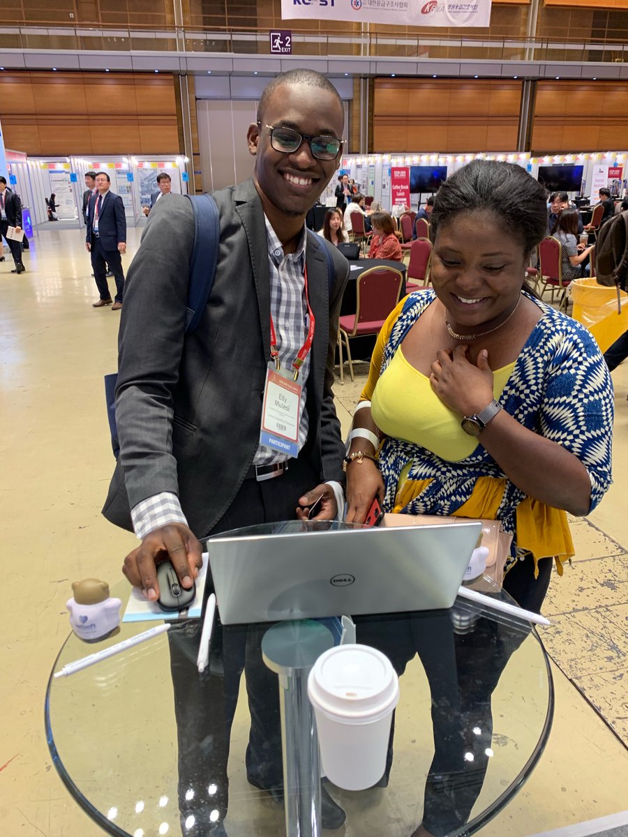 wellsoft_edis's tweet photo. This was the highlight of #ICEM19 yesterday: A client who trained on and used Wellsoft at Muhimbili Hospital come to our booth and gave a demo of the system for a current colleague. He loves the system and was excited to show it to others. How cool! Thank you Elly! #edis #IFEM https://t.co/URf1EhaXCT