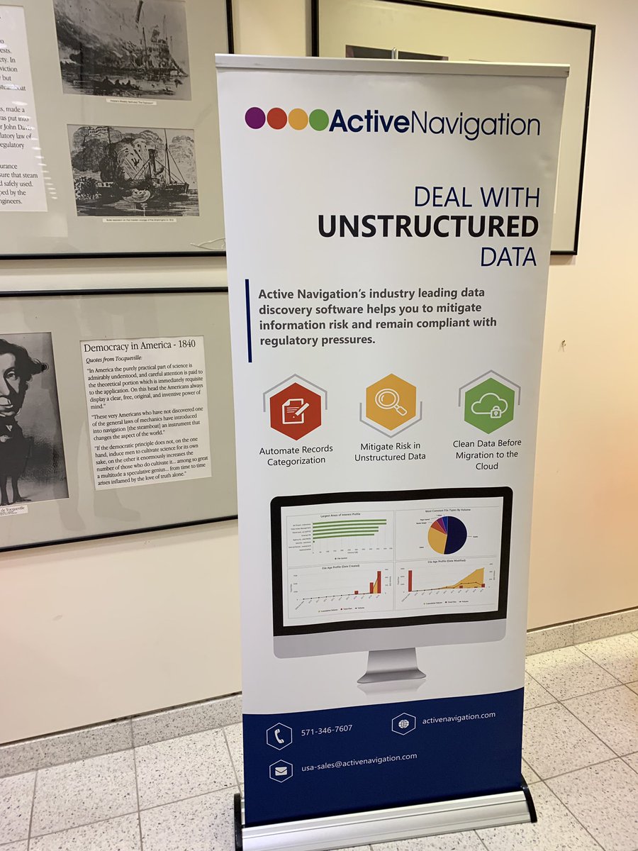 PatJCardiello's tweet image. Excited to get started here @Princeton  for the @ARMANNJ INFORM Conference! Keep and eye out for @ActiveNavJonah & myself to discuss #InfoGov using #fileanalysis , or come hear @Peter_J_Baumann discuss risk remediation at 11:10!