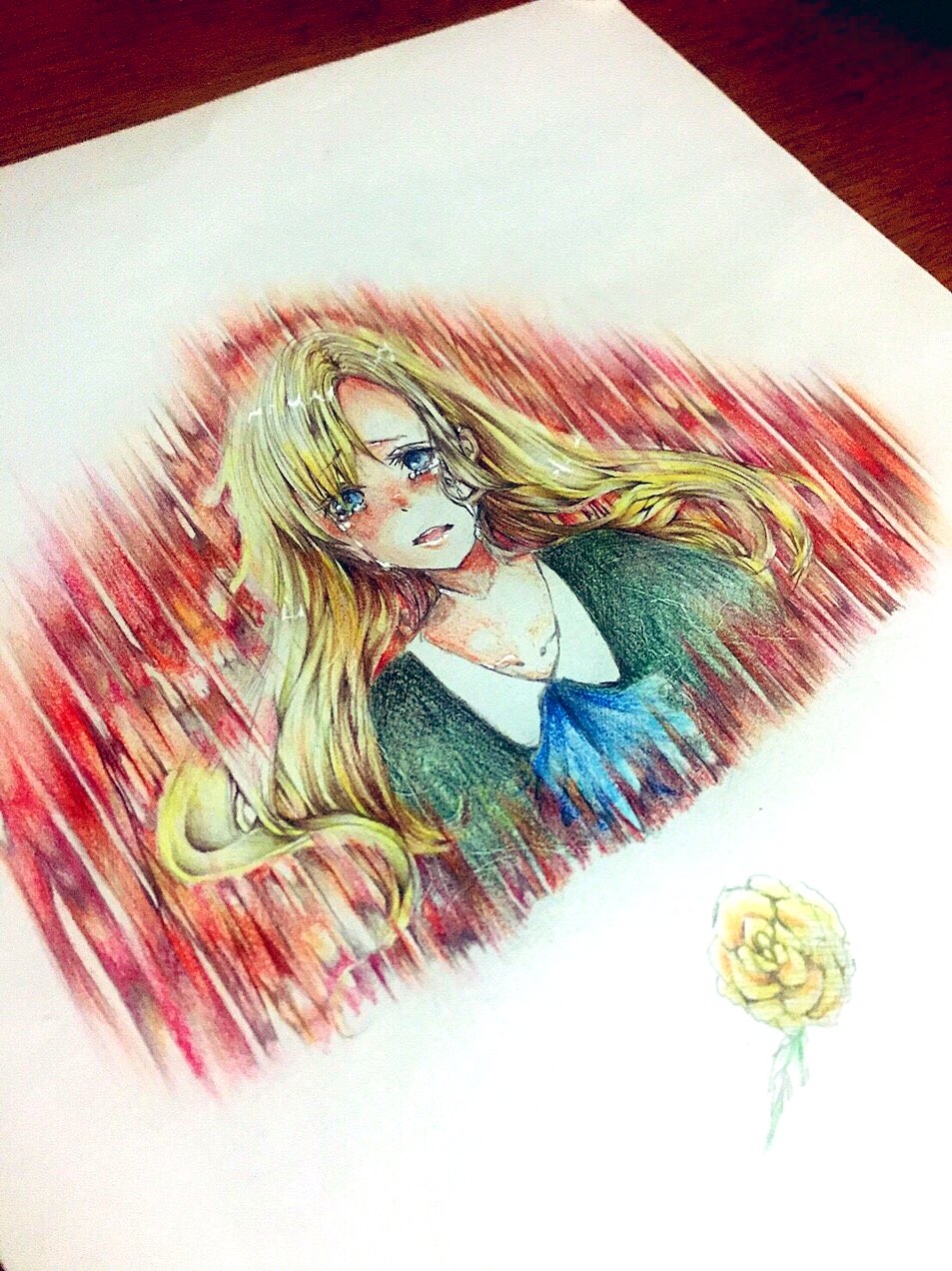 まめ いつ描いたか全然思い出せない過去絵のメアリー イラスト好きと繋がりたい アナログ絵描きさんと繋がりたい 色鉛筆 Ib メアリー イラスト T Co Oluy4fglyg Twitter