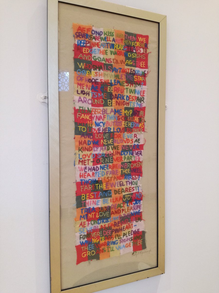 PebblesJennifer's tweet photo. Good to chatting to folk at the Music Hall today, while volunteering at @LookAgainFest 3 in one here - #glisk @Supermundane and Betty Myerscough. #textiles #print #art #film #creativity #poetry #doric #aberdeen #lookagain2019 https://t.co/hfcERijlb7