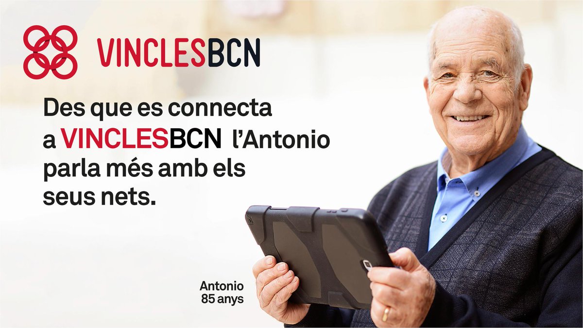 barcelona_010's tweet photo. 📲Amb #VinclesBCN les persones grans👴👵 poden millorar les relacions socials amb una aplicació molt fàcil de fer servir. No només amb familiars i amistats, sinó també amb gent del seu barri amb interessos comuns.
👉https://t.co/5tAokYRdn8 https://t.co/HDH8qhN5Yx