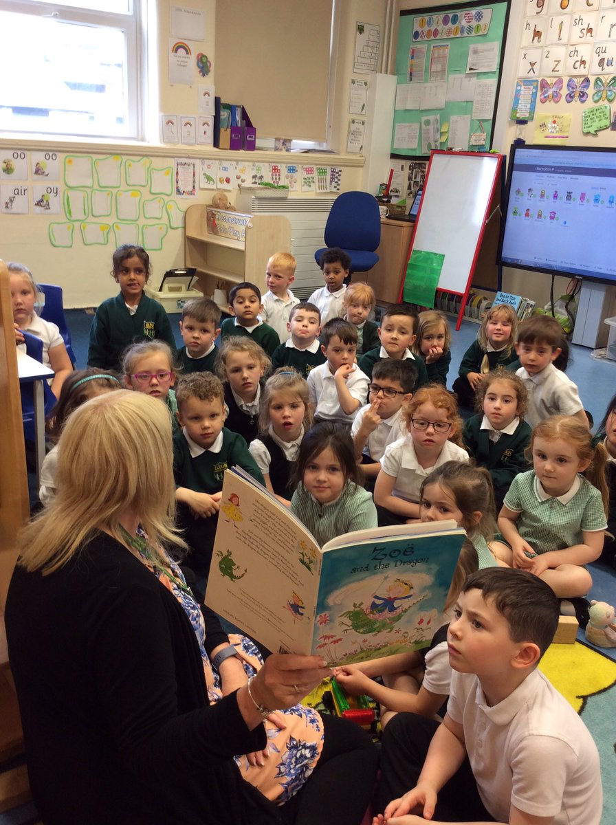 Drop it and read on a wet afternoon in Reception... #welovestories #lovebooks #readingforpleasure