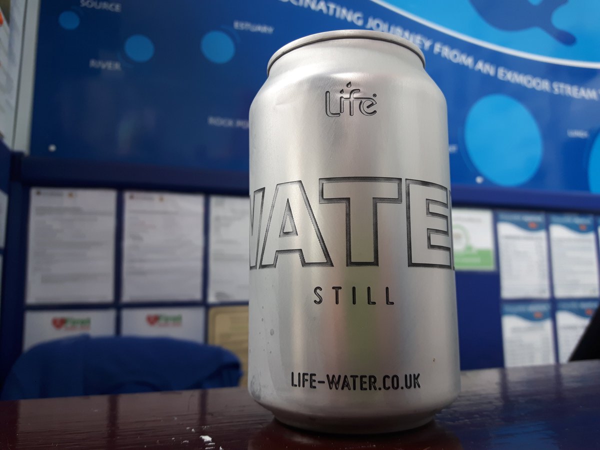 IlfAquarium's tweet photo. Who's been watching @HughFW #WarOnWaste ? Don't forget you can refill your water bottle in our cafe or failing that - our water is in aluminium cans #refilldevon https://t.co/sl9fdtBtaQ