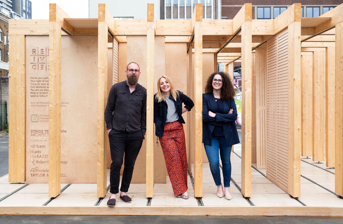 StrideTreglown's tweet photo. MEET THE MAKERS: Every Friday throughout June (12-2pm), you'll have the opportunity to drop by #TheRedivider to meet the team behind its concept and design! And if you're worried about missing lunch, Mint Street Jerk will be on site serving up delicious Caribbean food 😋 #LFA2019 https://t.co/aFvFIqcQ2M