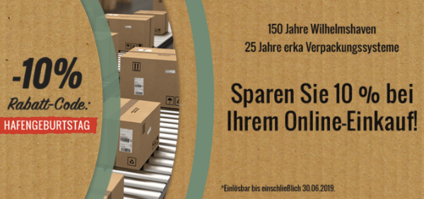 Qpartner #erka und #Wilhelmshaven feiern Jubiläum - als Danke für die Treue gibt es Rabatte im Shop: shop.erka.net