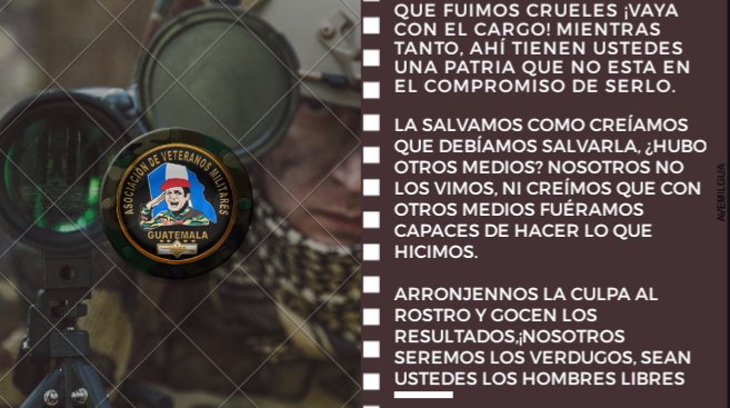 "QUE FUIMOS CRUELES"
#Guatemala 
#MIPATRIA