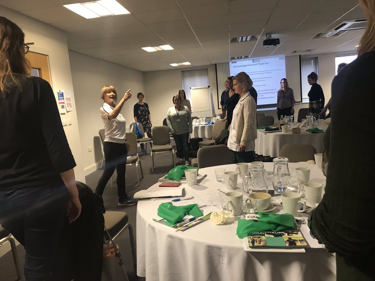 JuliaGarvin4's tweet photo. Learning about the FaME programme and it’s role in falls prevention today. Even got a wonderful interactive demonstration! Looking forwards to using the toolkit in practice. #FaMEtoolkit #fallsprevention @CLAHRC_EM @CMJPeart @LPTnhs https://t.co/E8u2UI6qZ9