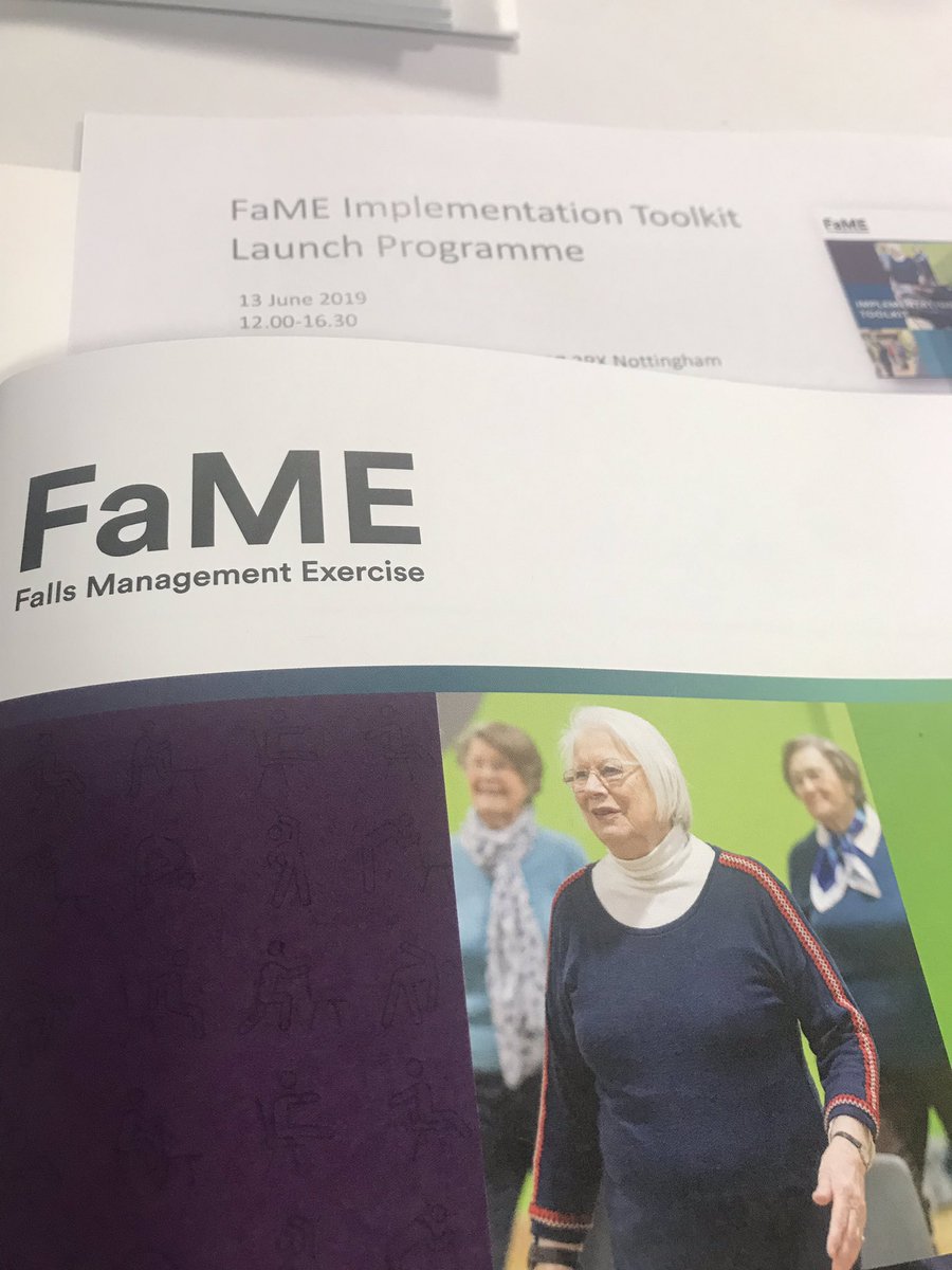 JuliaGarvin4's tweet photo. Learning about the FaME programme and it’s role in falls prevention today. Even got a wonderful interactive demonstration! Looking forwards to using the toolkit in practice. #FaMEtoolkit #fallsprevention @CLAHRC_EM @CMJPeart @LPTnhs https://t.co/E8u2UI6qZ9