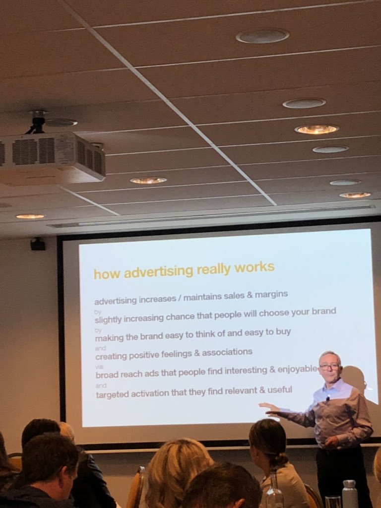 Really good day today put on by @IrishMarketers. <a href="/BinetLes/">Les Binet</a> was, as always, great to listen to and thought provoking in his work. Really looking forward to reading the B2B research! Thanks folks!