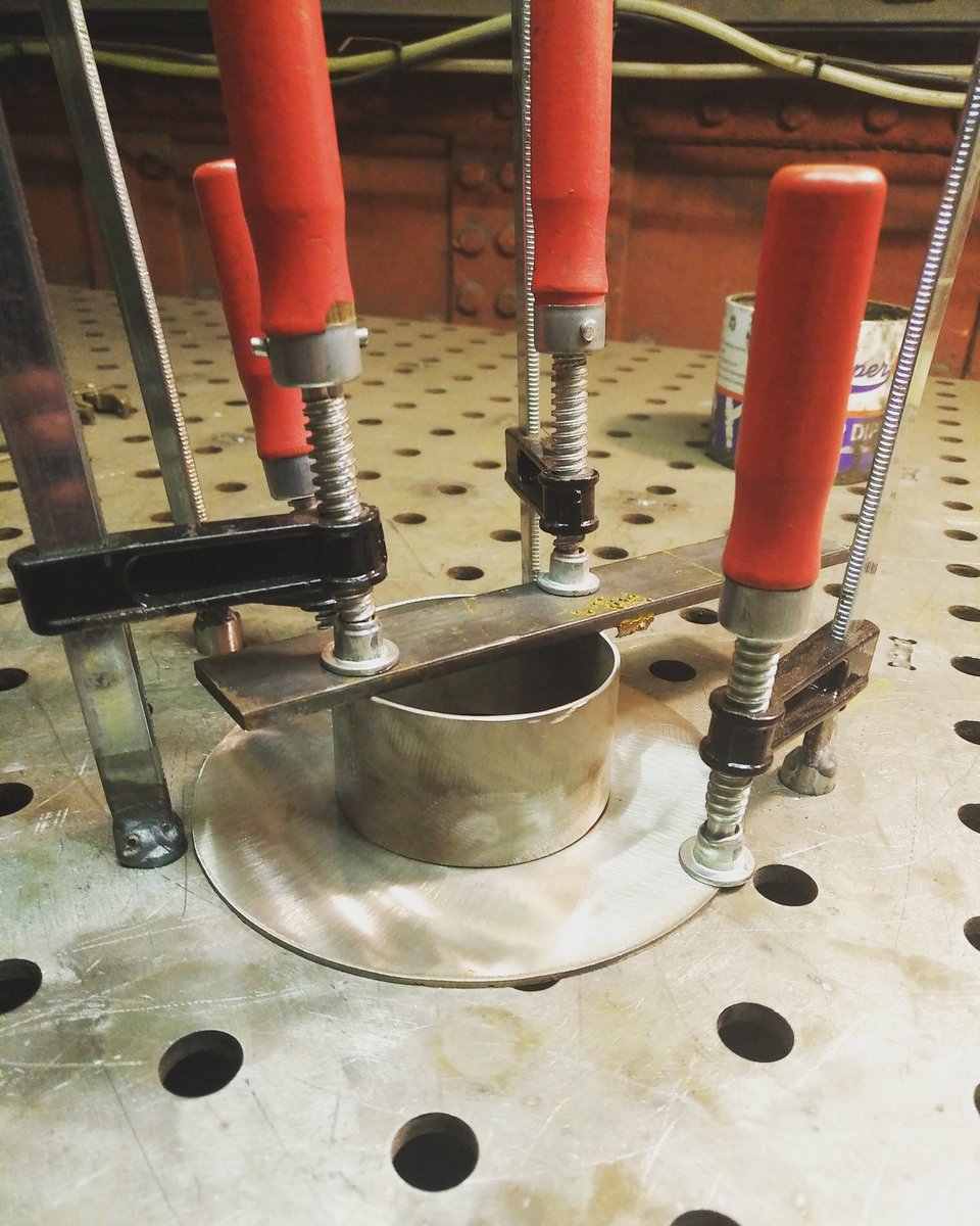 Reveriemetalco's tweet photo. Finally got some clamps that work with the table now! Just need to get our squares ordered! #reveriecanaltradingco #metalshop #weldtables #weldtable #metalfabrication #steelfabrication #stainlessfabrication #weldingtable #weldingtables #metalartists #Fabrication #fabricationlife https://t.co/AojpIOfVto
