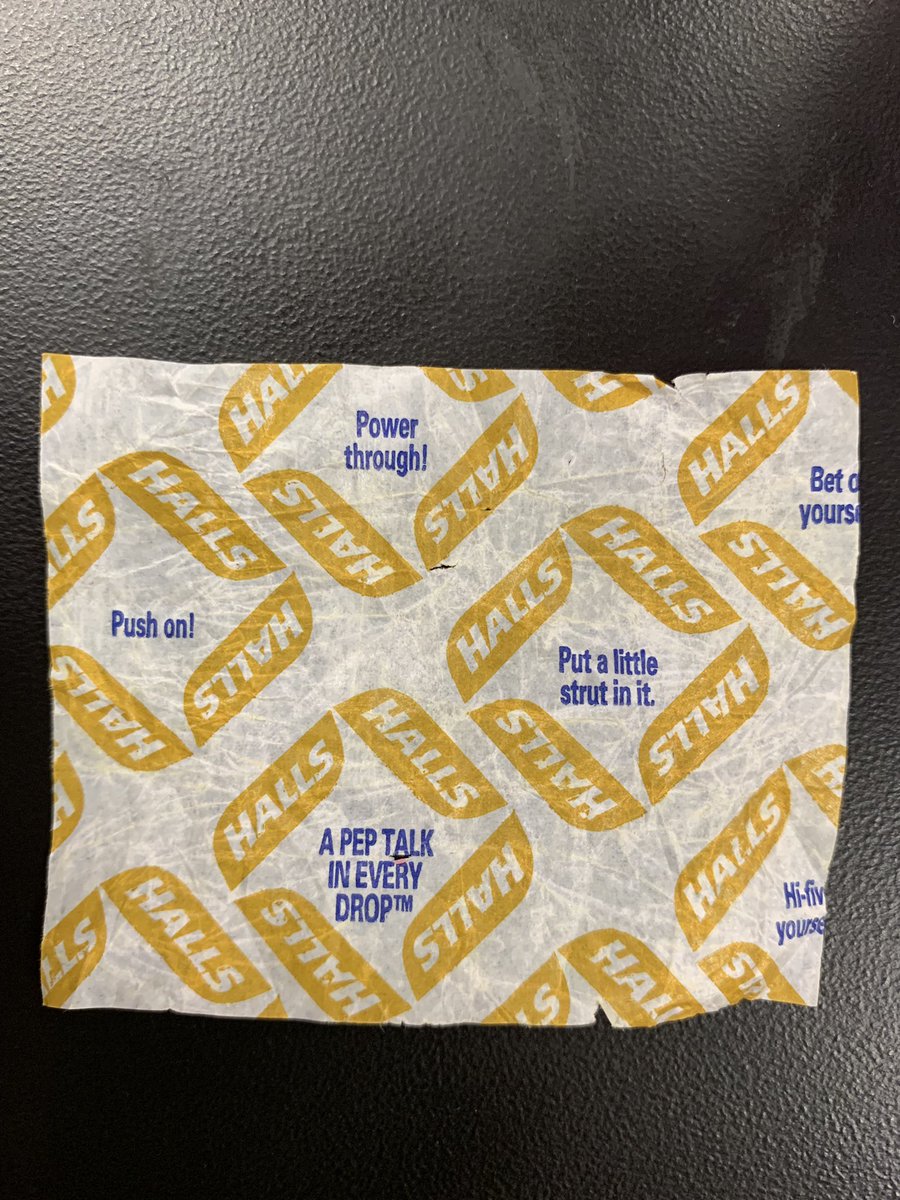 MissRefino's tweet photo. When your #coughdrop #cheers you on. #thankyouHalls #lastdaysofschool #teachon #teachthrough #teachart https://t.co/NPXnxf97vW