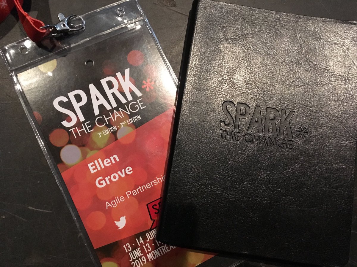 Bonjour #Sparkthechangemtl!  Waving at all my friends at @SparkConfTO today too