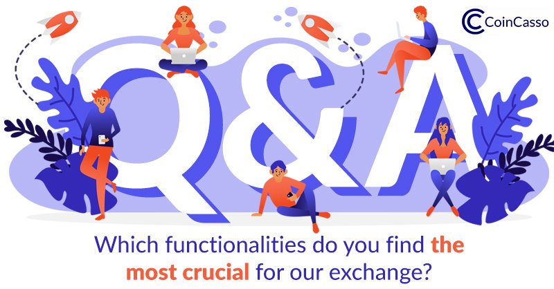 CoinCasso's tweet image. Q&A episode 2! As you know only weeks divide us from the 2.0 version ⏰ so we need to know which #functionalities do you find the most crucial for our #exchange? 🕵️♀️💡Write your ideas in comments below! 👇
#CCX #ICO #BTC #cryptocurrency #blockchain #Questions