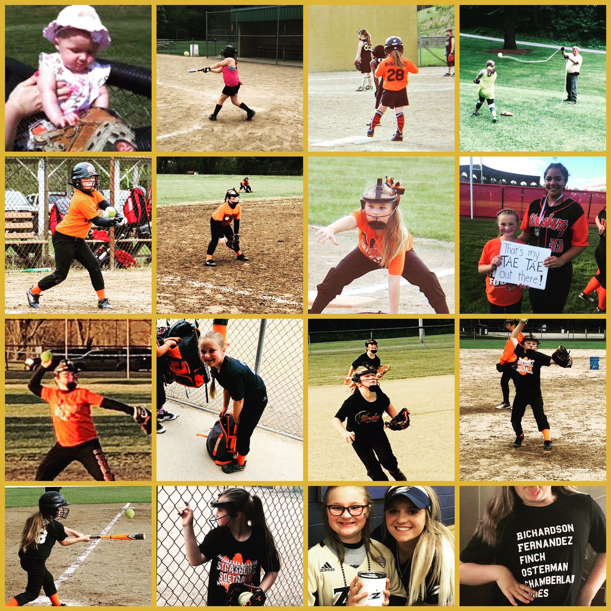 #WorldSoftballDay We celebrate our love of the game every day.....but it’s nice to have an official day! 🧡🥎🖤 So glad that Ande has fallen in love with the sport that helped shape my childhoood and life. Some of my best memories are down on that field.