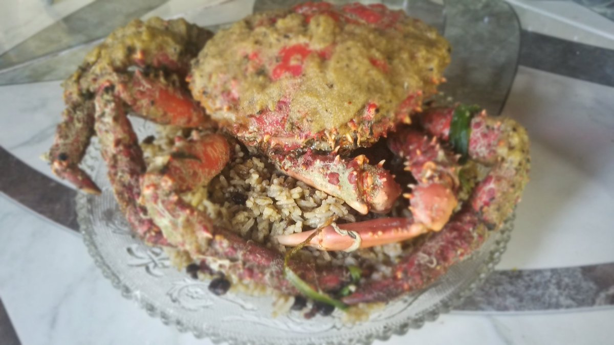 realMadFlava's tweet photo. from the sea steam and straight to my belly...Jamaican waters produce amazing flavors...#injamaica #MadFlava #Jamaica #seafood #crabs https://t.co/W4EIHsn1g4