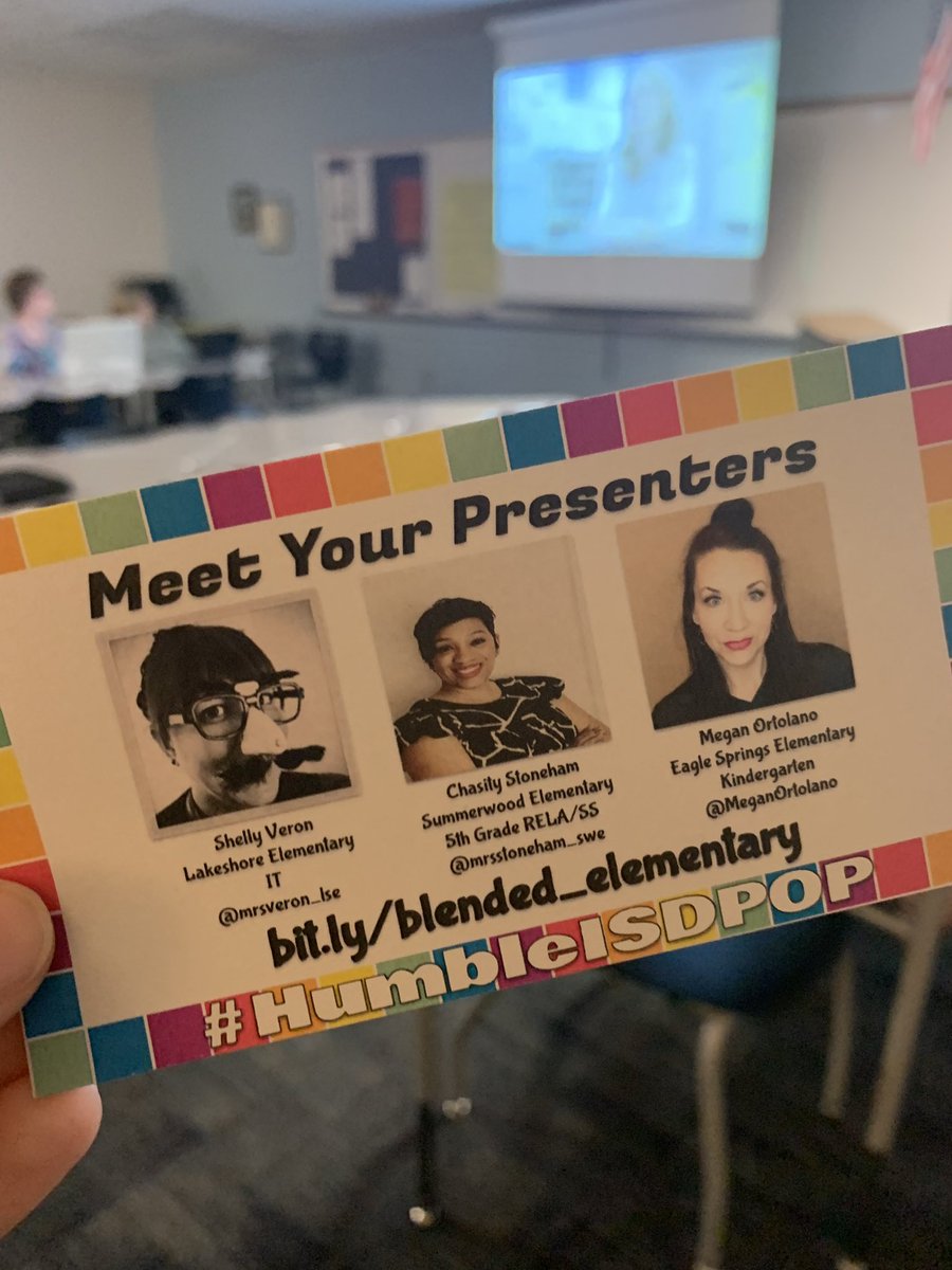MeganOrtolano's tweet image. How cute is this?!?🙌🏻 I feel like a real grown up presenter now!😆 If you missed our session on blended learning &amp;amp; instruction, you can still check out our presentation. #HumbleISDPOP #eseSOAR #blendedlearning #edtech