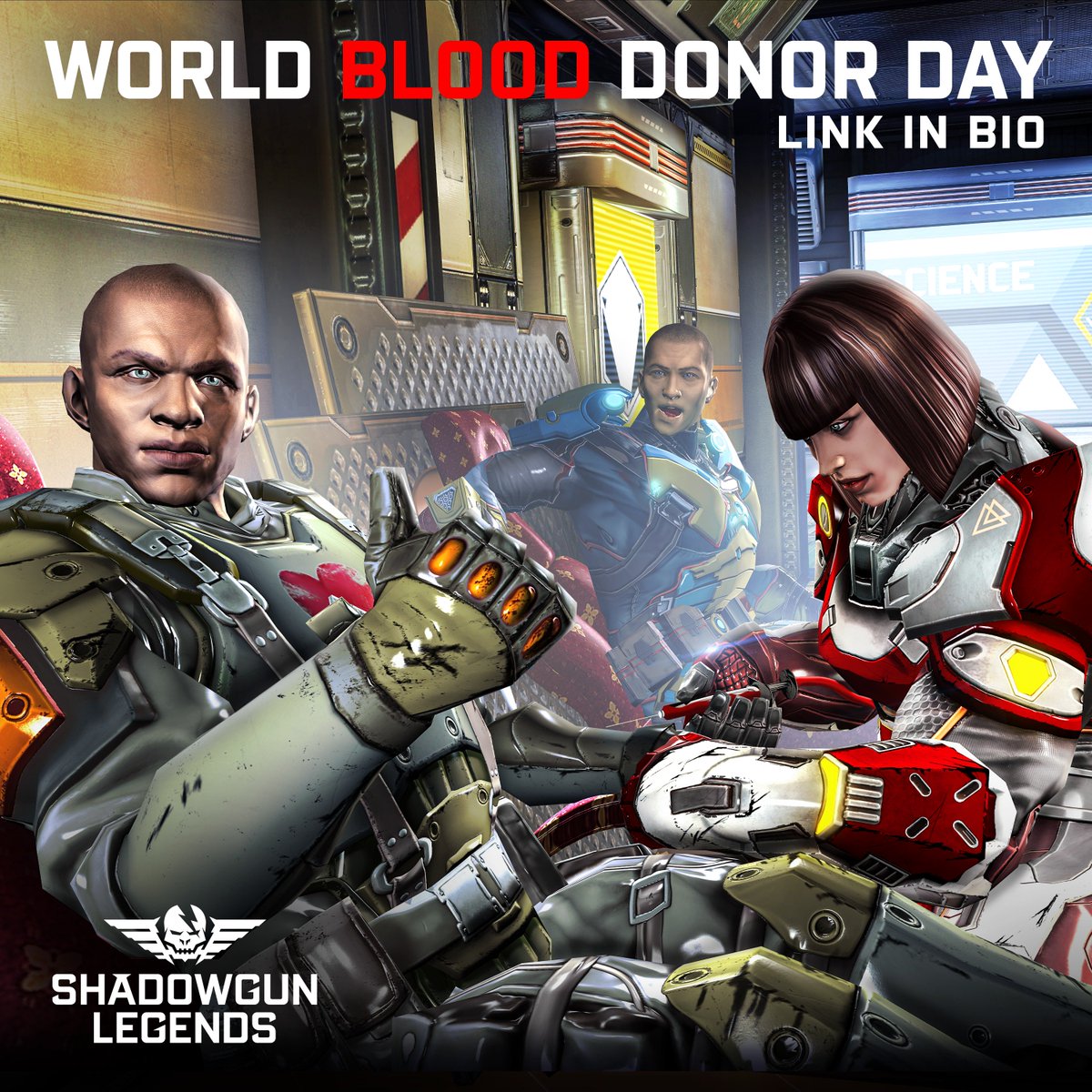 MADFINGERGames's tweet image. Spill the blood... for a good... Welcome to the Next Genesys Event! Claim your blood-filled voucher at shadowgunlegends.com/claim/worldblo… 

#Shadowgun #Genesys #BelieveInLegends #WorldBloodDonarDay