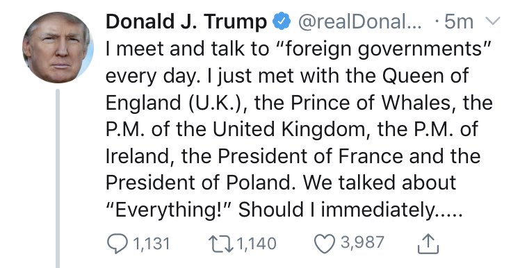 FionaAdorno's tweet photo. The "Prince of Whales"
You are sundowning early today, Trumpy. 
A Whale is an an animal.
Wales is a country.
If someone told me in school, we would one day have someone this abjectly idiotic running the show, I'd have never believed it. 🐳🐋🐳🐋🐳🐋 https://t.co/7mY4OCfoJ5