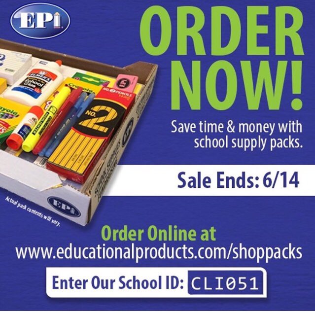 CliftNation's tweet photo. Order your school supplies now and have them delivered to your classroom! #convenient https://t.co/vdUNB6nSX2