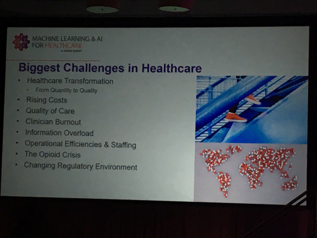 #smartHIT Biggest Challenges in Healthcare - At HIMSS ML &amp; AI for Healthcare 2019