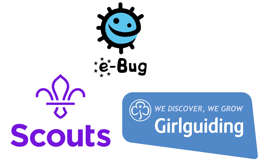 eBug_UK's tweet photo. We at @eBug_UK need keen #Girlguiding &amp; #Scouts units of all ages to help pilot a new badge developed by @PHE_uk

Get involved with our infamous snot gun and become an #antibioticguardian to boot!

email us at e-bug@phe.gov.uk or talk to project lead @CatherineHayes5 https://t.co/jM3zEV967r