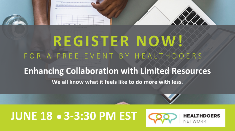 HealthDoers's tweet photo. Have you registered yet? Join the HealthDoers team for a FREE event on June 18th. Hear more about increasing collaboration among your team members, and drive more effective change in #health and #healthcare

Register now! -->  https://t.co/hl6cSzpzzN https://t.co/OAACjc5Pne