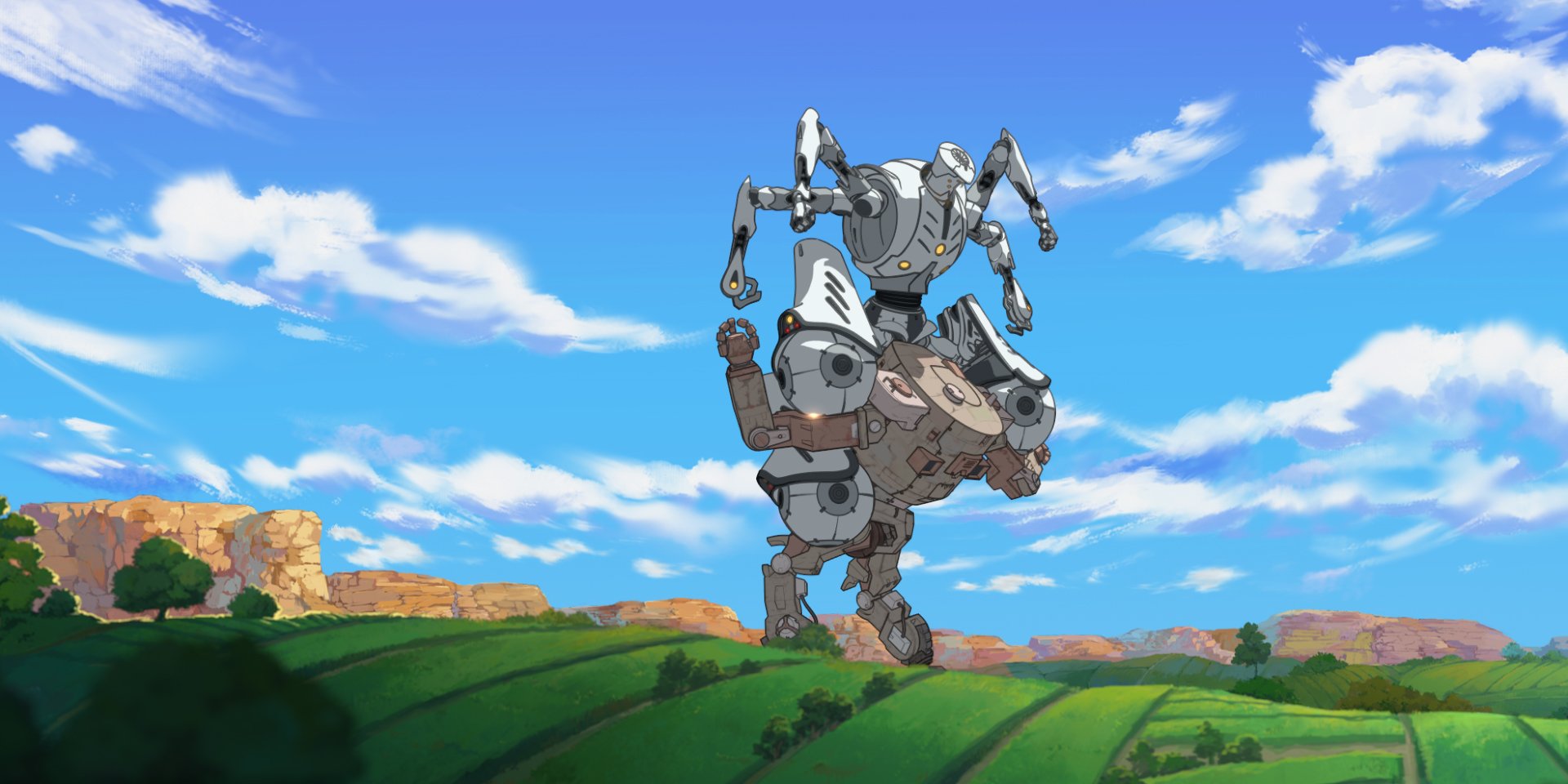 Netflix Japan Anime Netflixオリジナルアニメシリーズ エデン 場面写真 初解禁 ロボットたちだけが住む街 2体の農業用ロボットは 禁じられた古代神話 上の存在であるはずの 人間の赤ちゃんと出会う 年 Netflixにて全世界独占配信