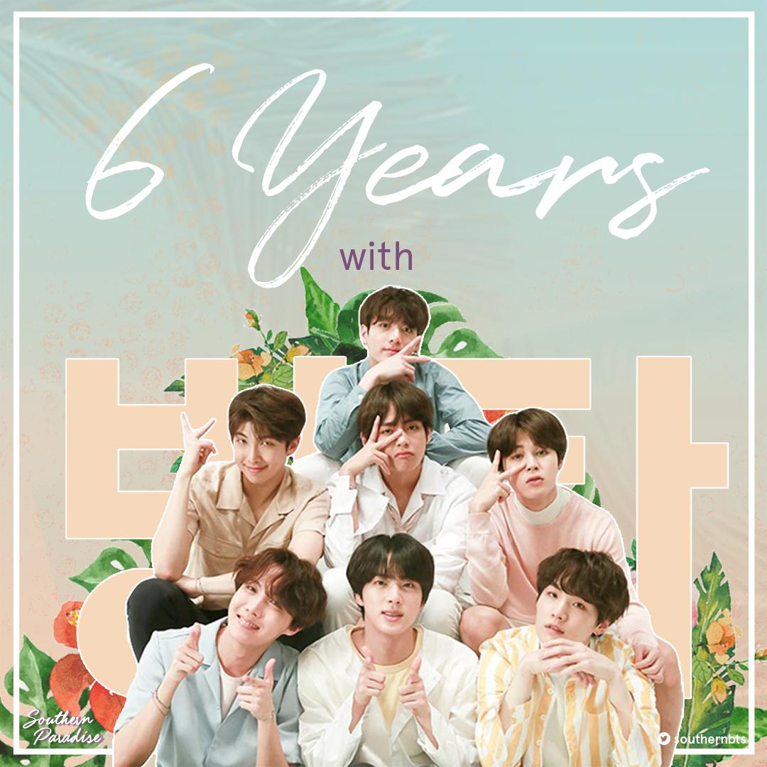 The 6 years you 7 boys have given us has been nothing short of love and understanding, filled with good music and mutual trust. We're very thankful to have found a home in @BTS_twt. 💜✨

Happy birthday, BTS! More good times to come. 🎉

#6YearsWithOurHomeBTS #6YearsWithLuv