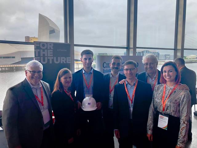 SoftServeInc's tweet photo. The SoftServe team had a productive second day @COINSGlobal in Manchester, engaging on building innovation through collaboration. #InnovationInspires #constructioncollaboration #constructiontech #ForTheFuture https://t.co/ZZCBNm3v5E