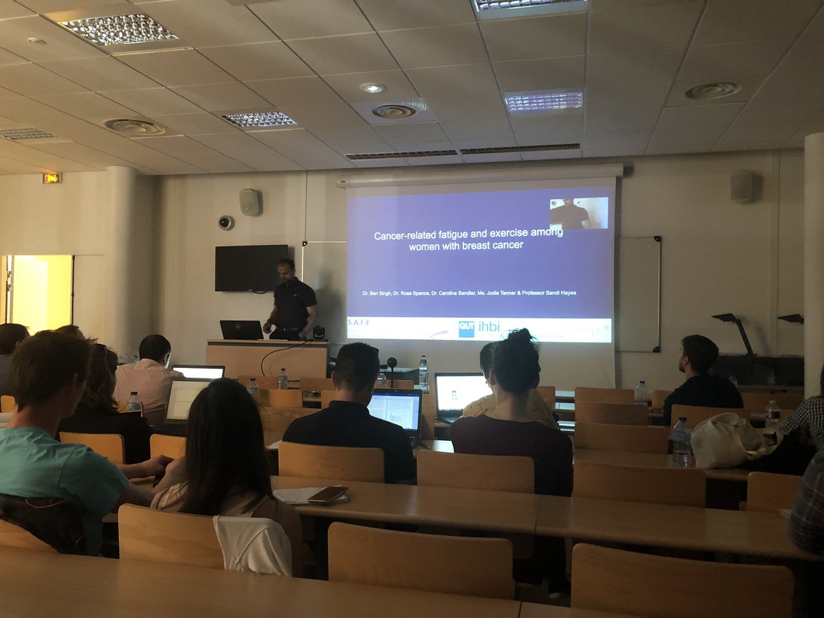 NicolasRoyer's tweet image. The #LIBM is represented today at the 2nd cancer-related fatigue workshop with presentation of @BenSinghAEP and @CGBrownstein ! 👍🏻 @chaire_ActiFS