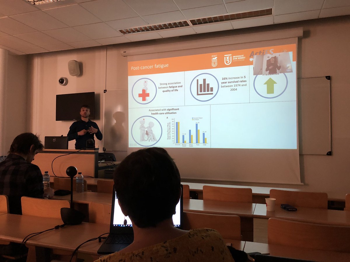 NicolasRoyer's tweet image. The #LIBM is represented today at the 2nd cancer-related fatigue workshop with presentation of @BenSinghAEP and @CGBrownstein ! 👍🏻 @chaire_ActiFS