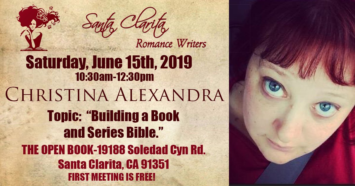 ScvRomance's tweet photo. Join us this Saturday!  #SantaClarita #socal #amwriting #amwritingromance #SCVwriters #romancewriters https://t.co/xoykumQjJk